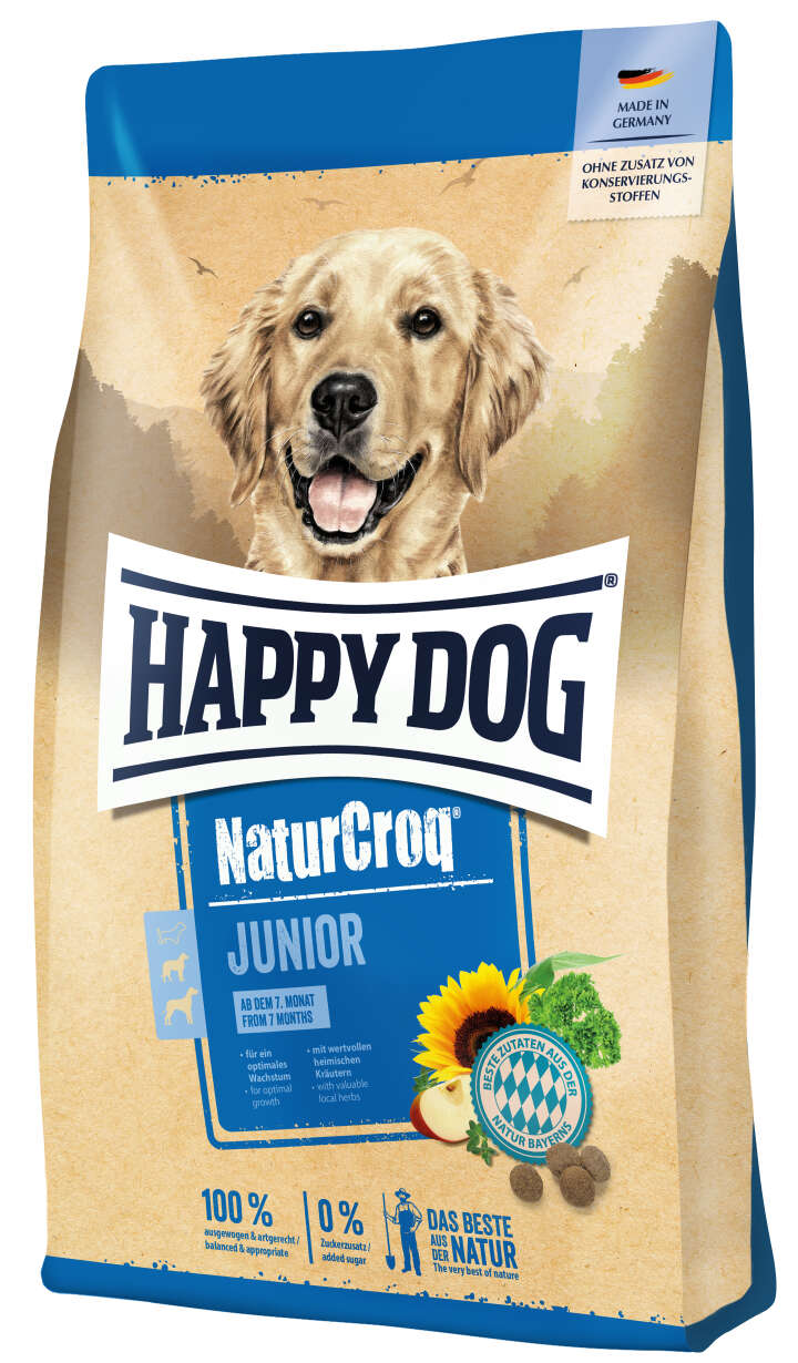 HAPPY DOG Hunde-Trockenfutter NaturCroq Junior